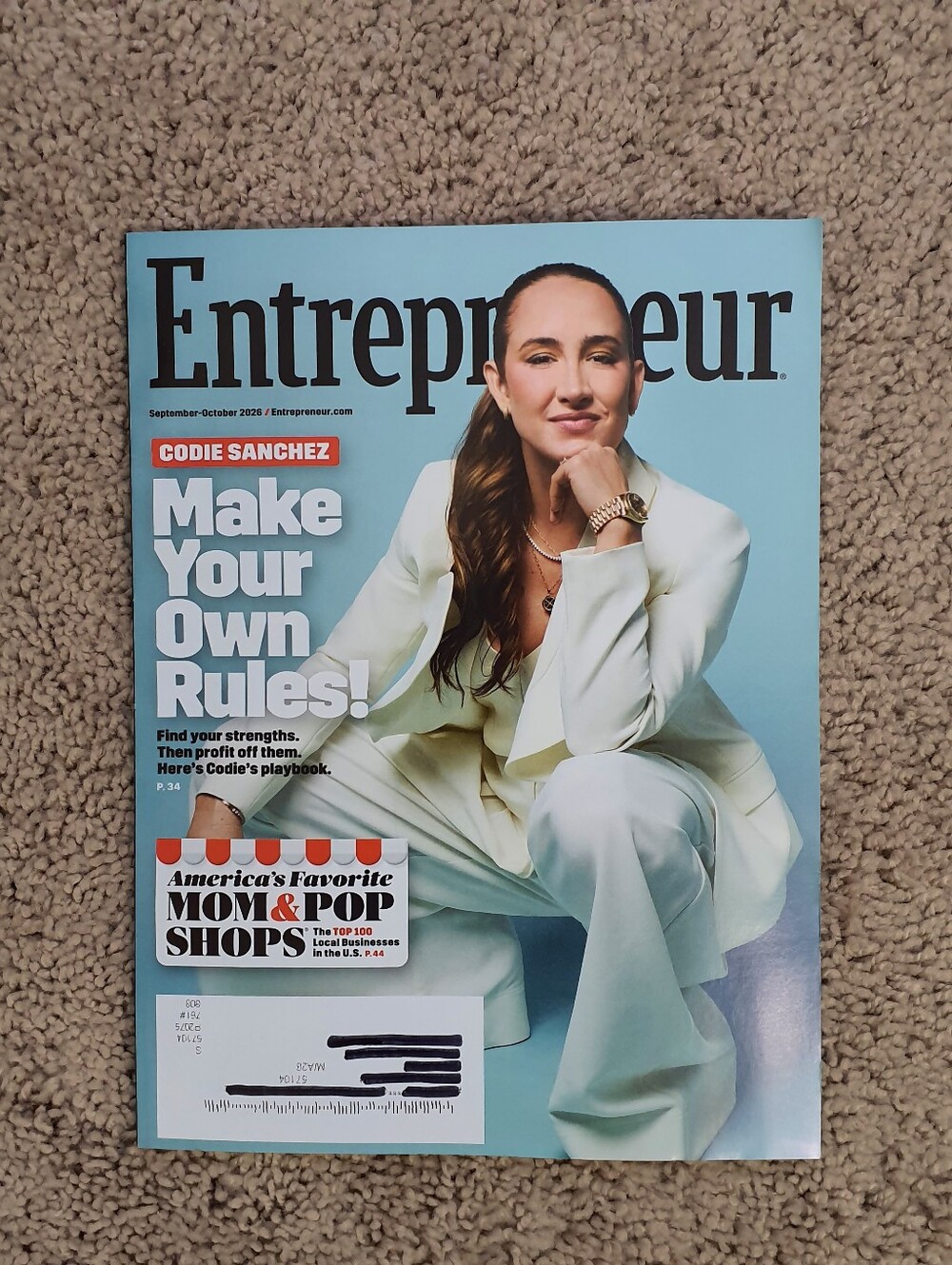 Entrepreneur Magazine Sep/Oct 2026 Issue 09/26 Codie Sanchez Illustrated